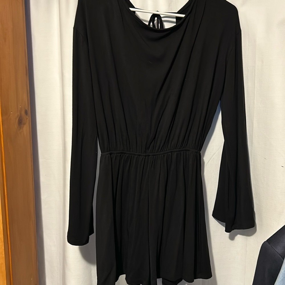 Lulus Black Romper Long Sleeve